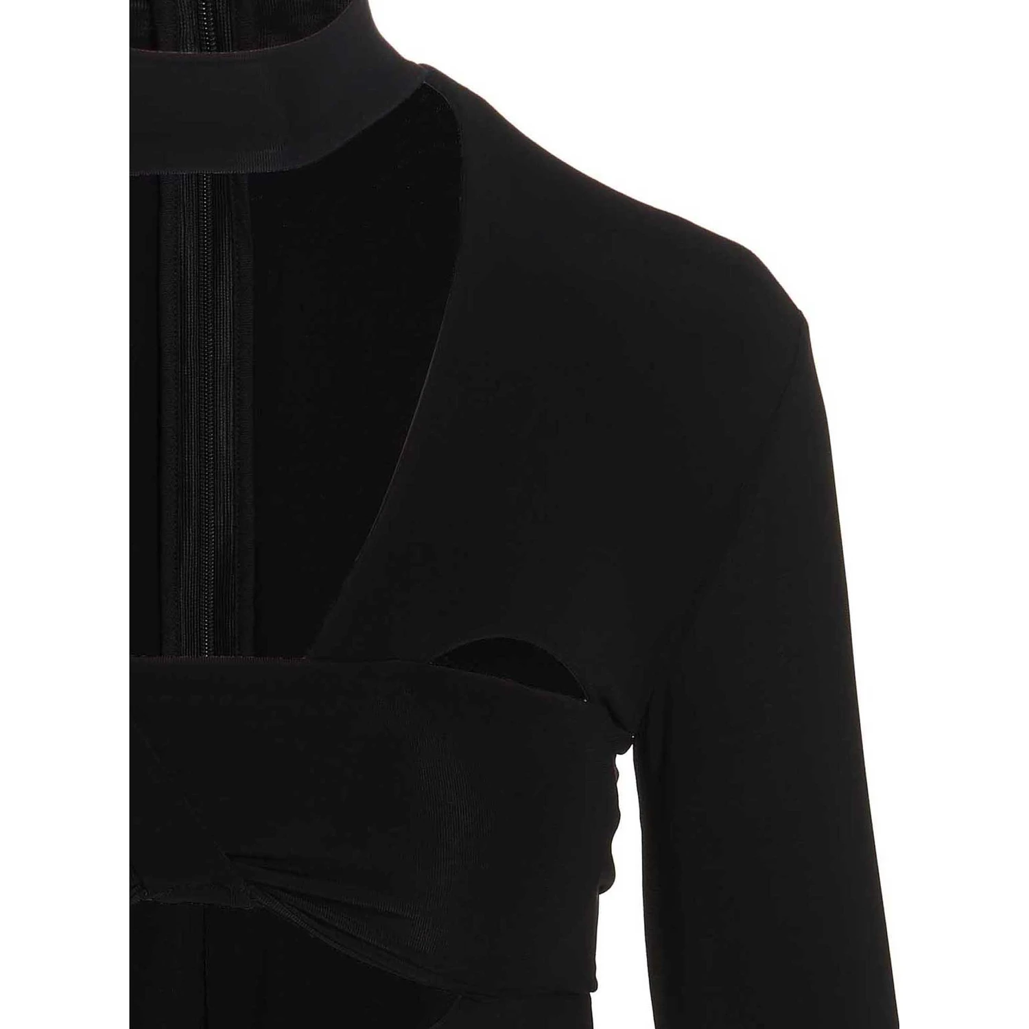 Black Viscose Bodysuit