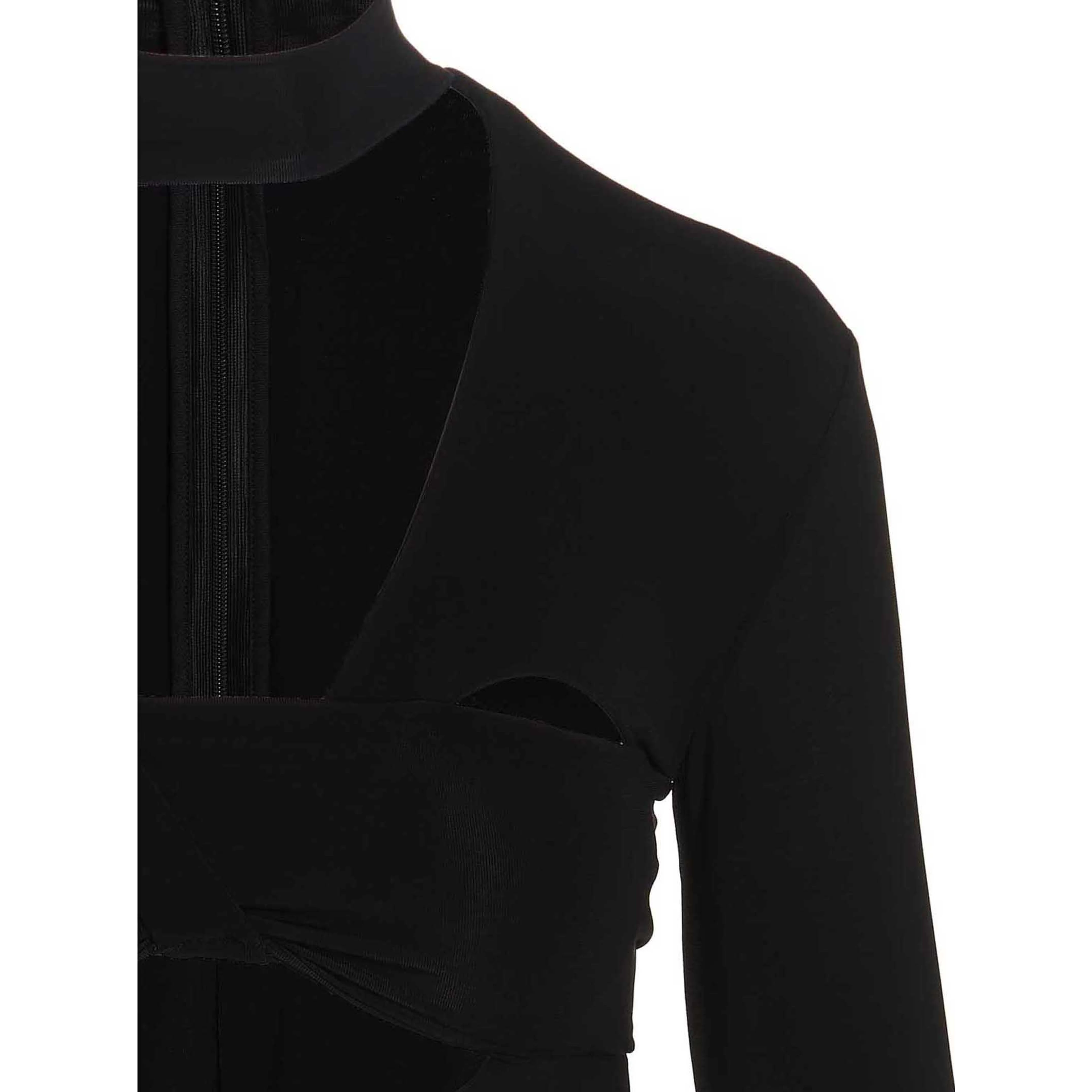 Black Viscose Bodysuit
