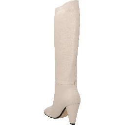 White Leather Over The Knee