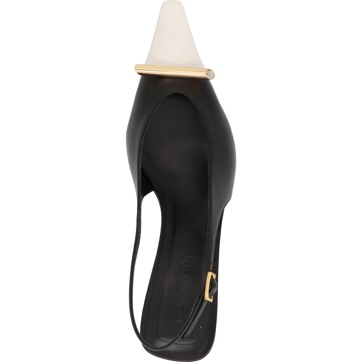 Bicolor Goatskin Mid Heel Pumps