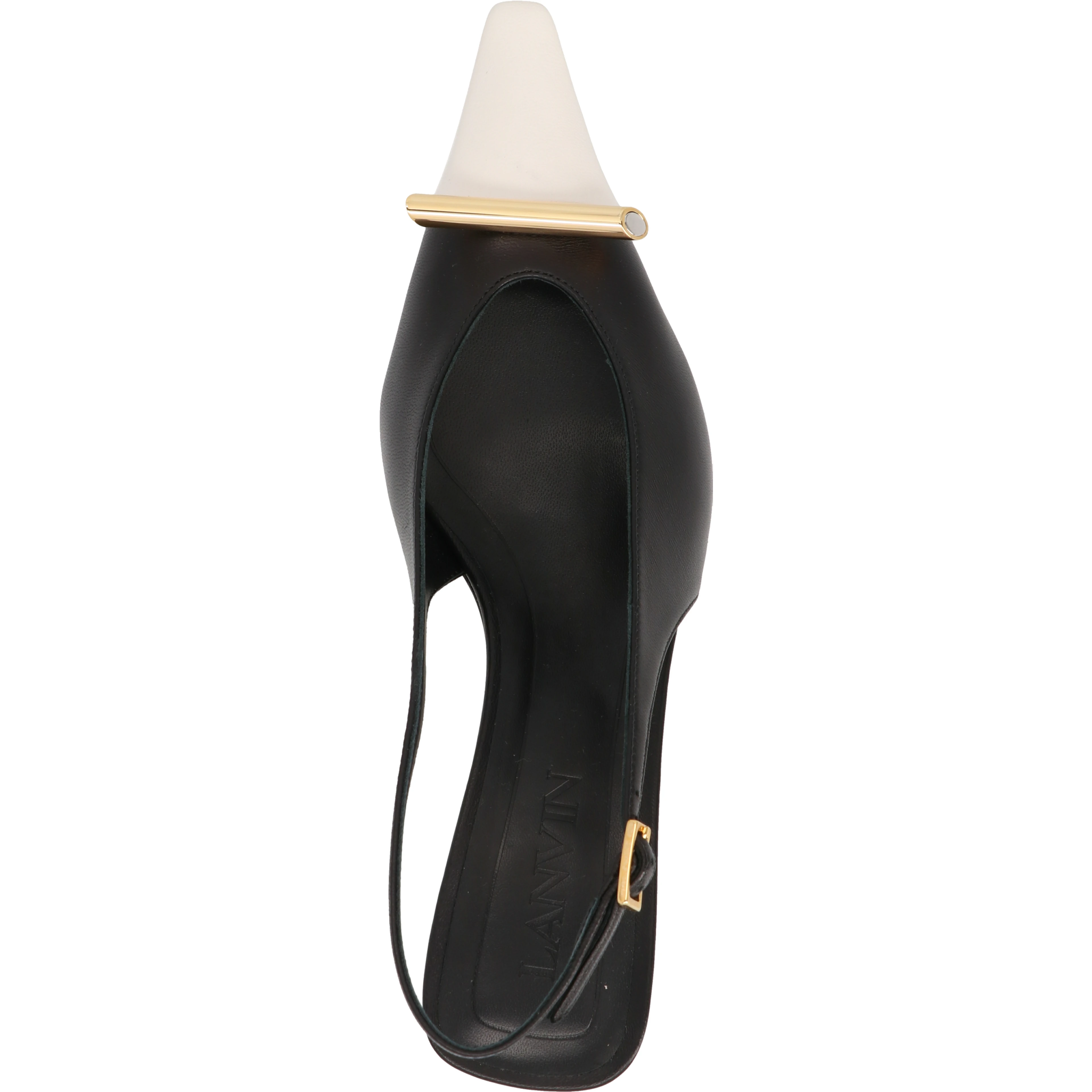 Bicolor Goatskin Mid Heel Pumps
