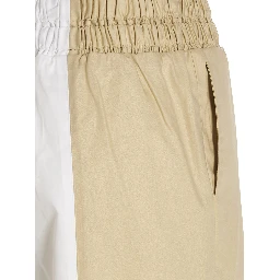 Multicolor Cotton Casual Pants