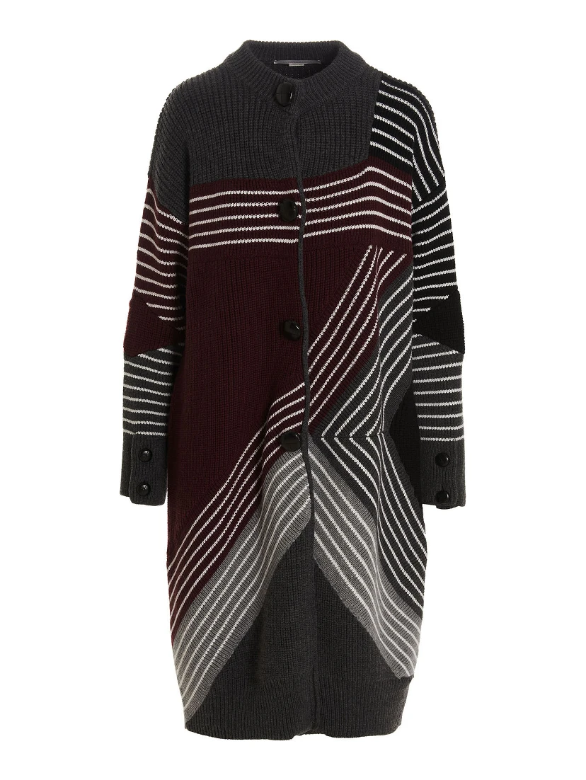 Multicolor Virgin Wool Coat