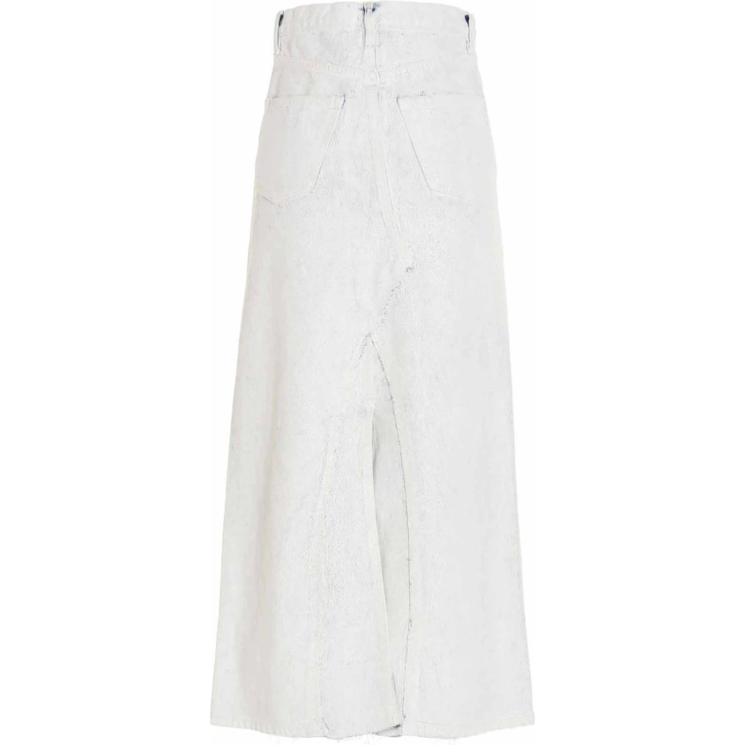 White Cotton Mini Skirt