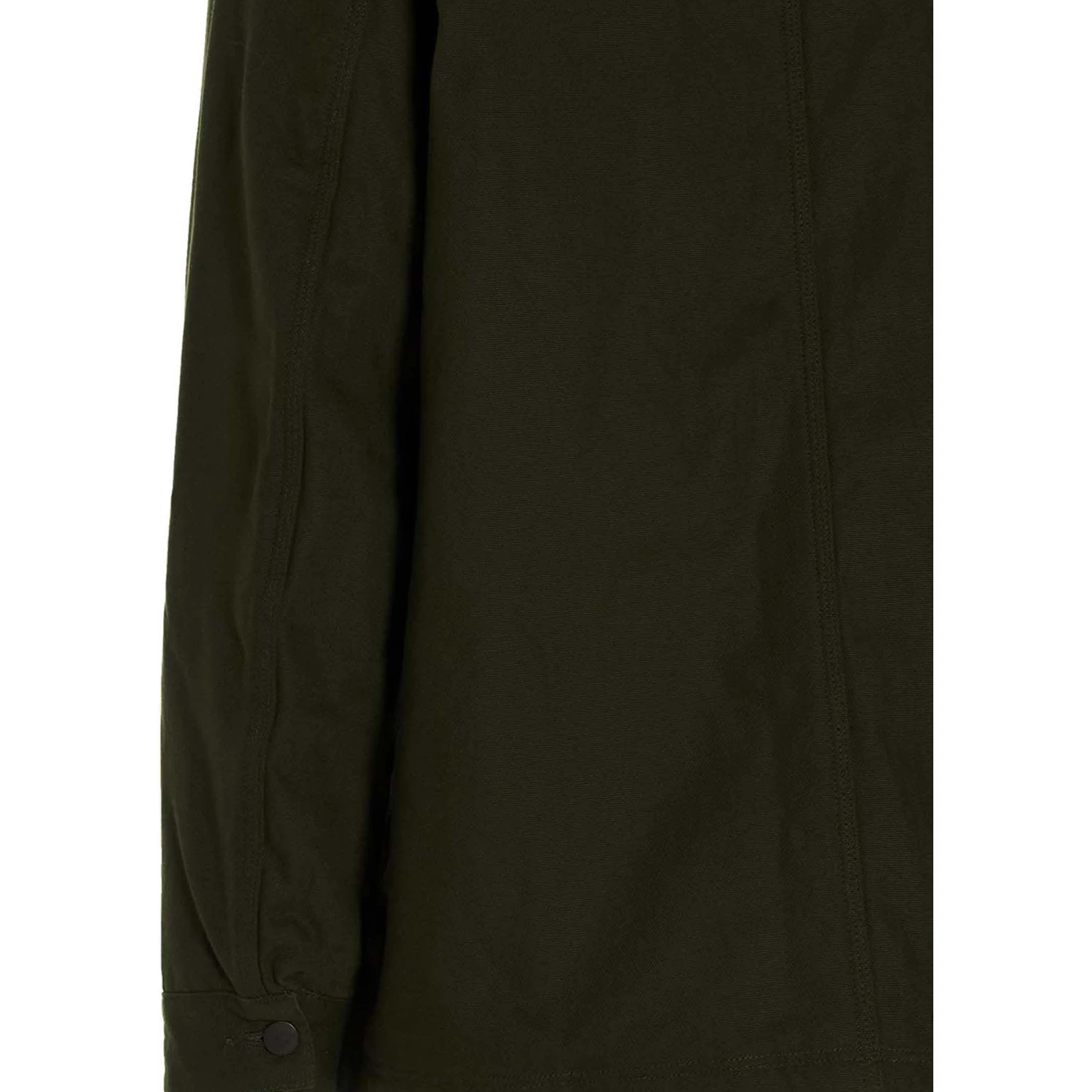 Bicolor Cotton Full-Length Jacket