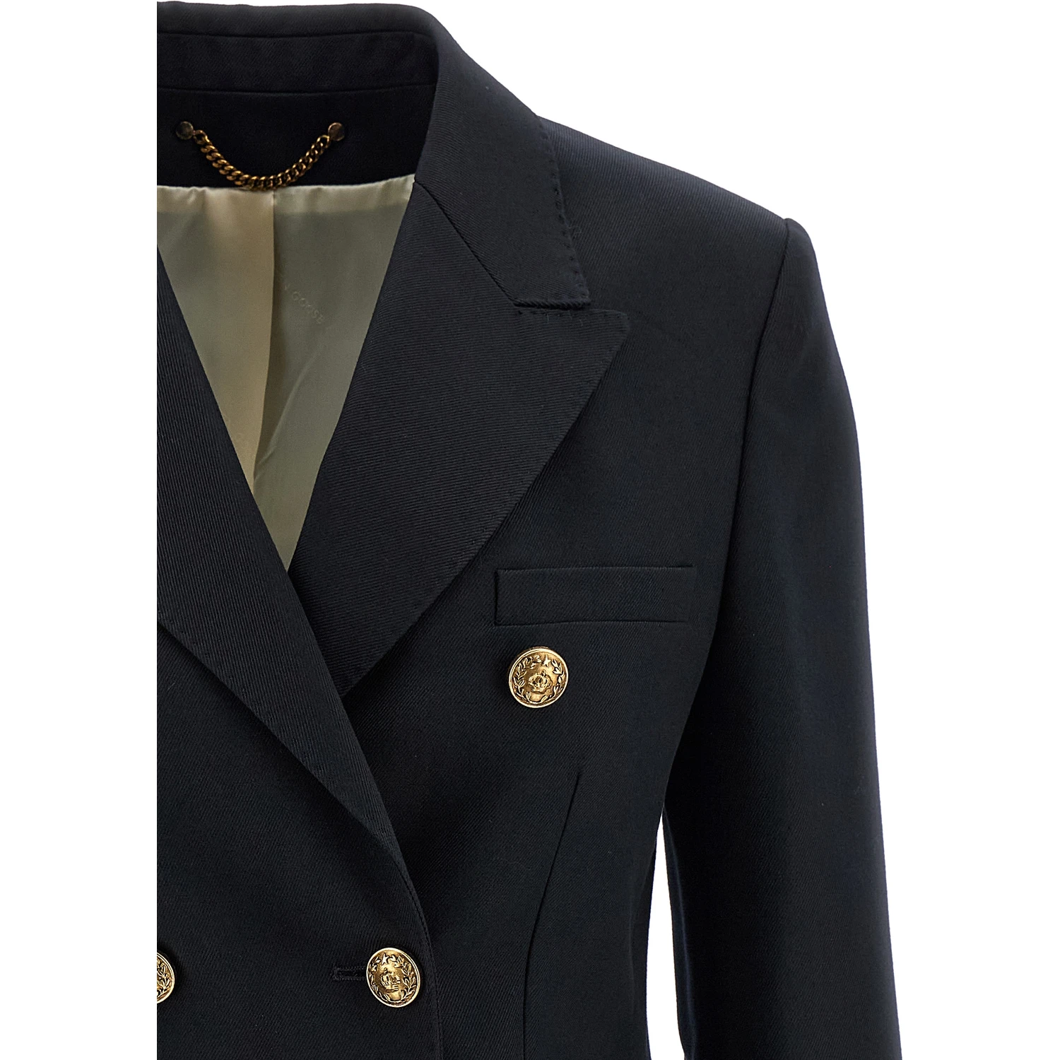 Blue Polyester Blazer