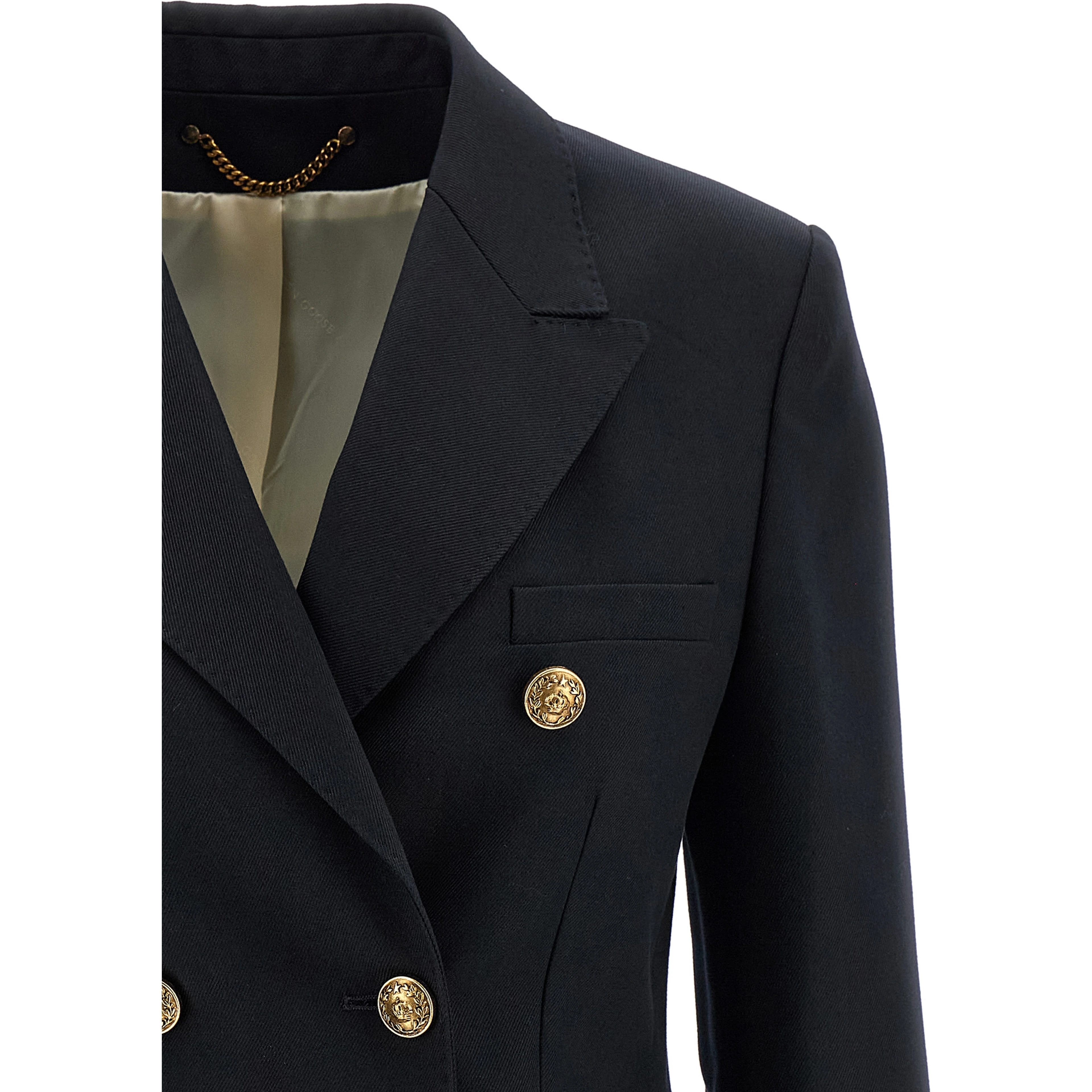 Blue Polyester Blazer