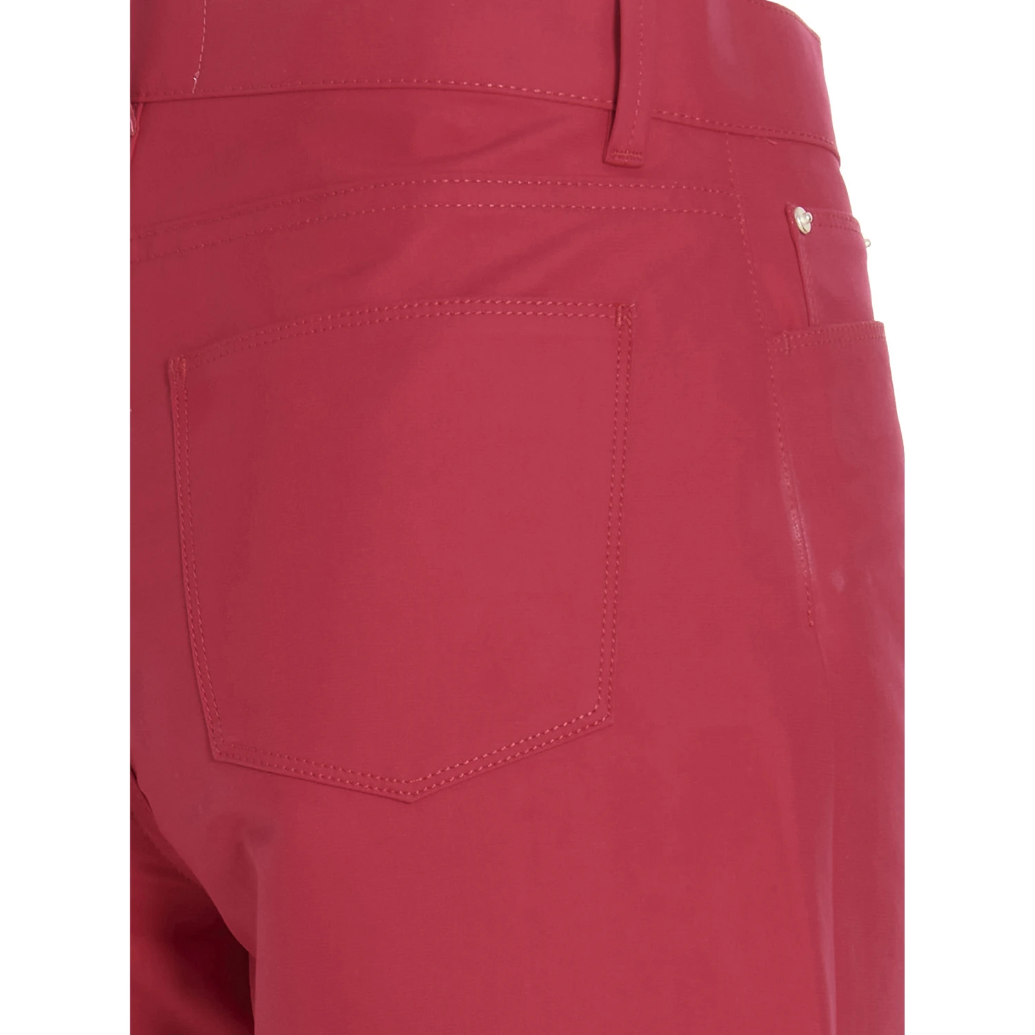 Fuchsia Cotton Casual Pants
