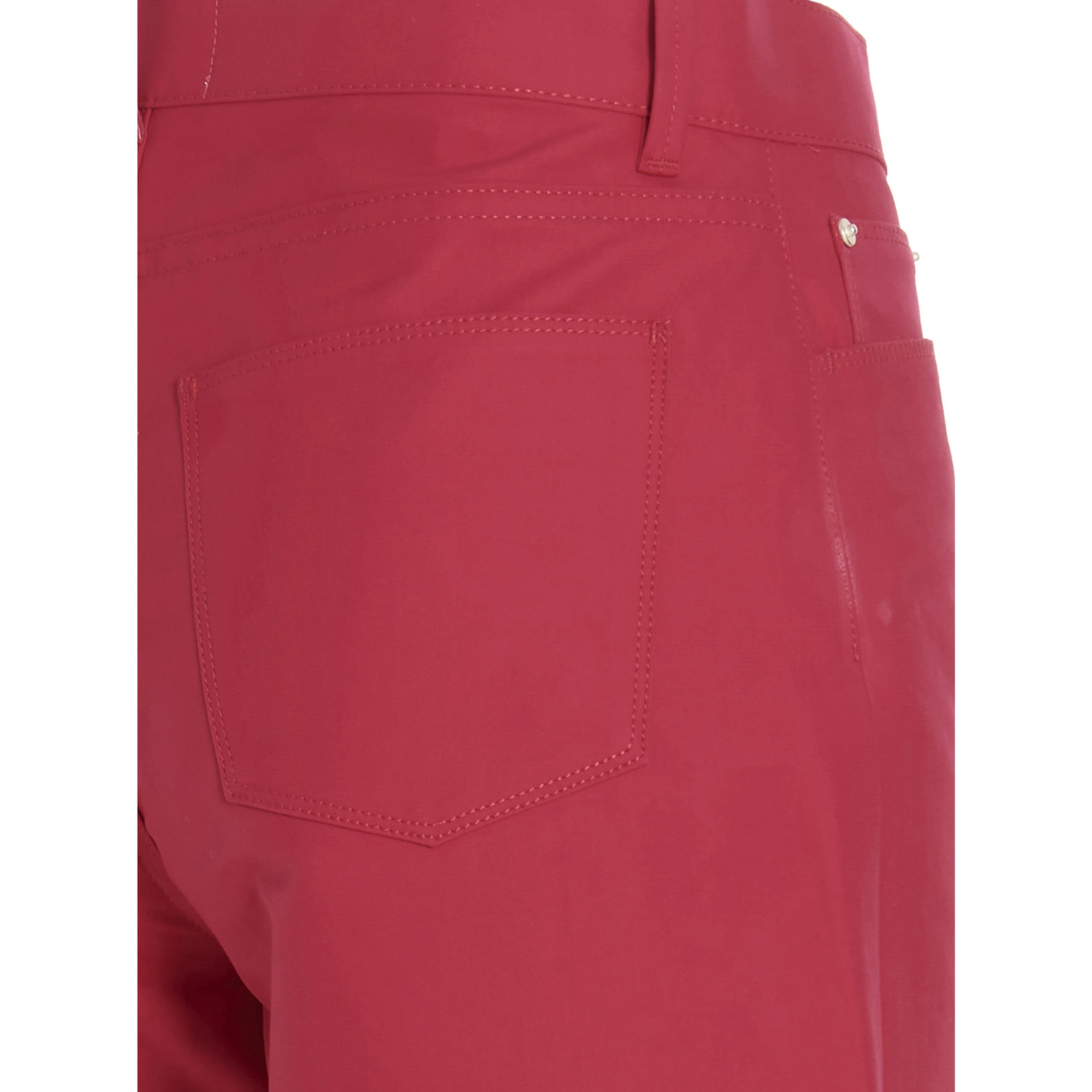Fuchsia Cotton Casual Pants