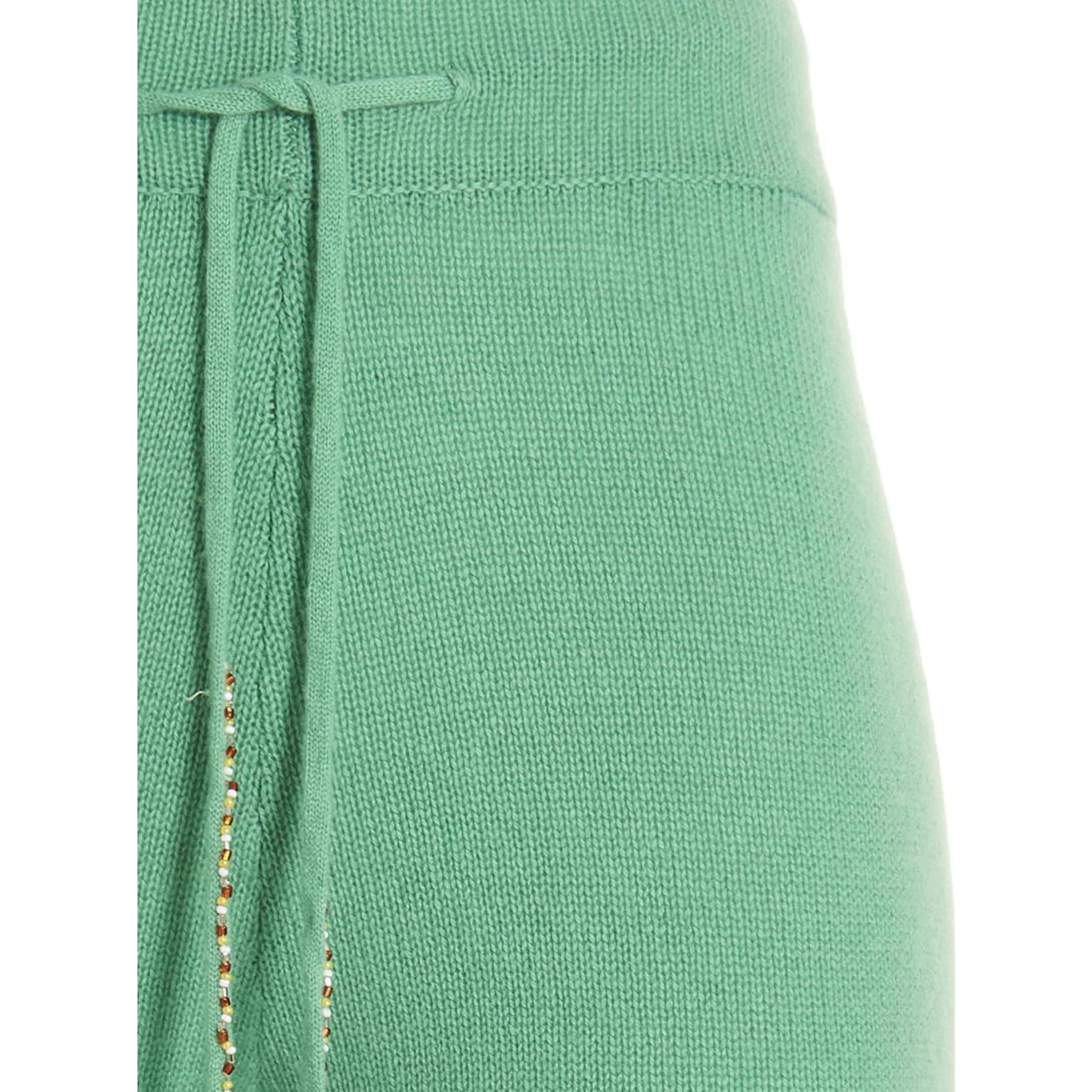 Bicolor Cashmere Casual Pants