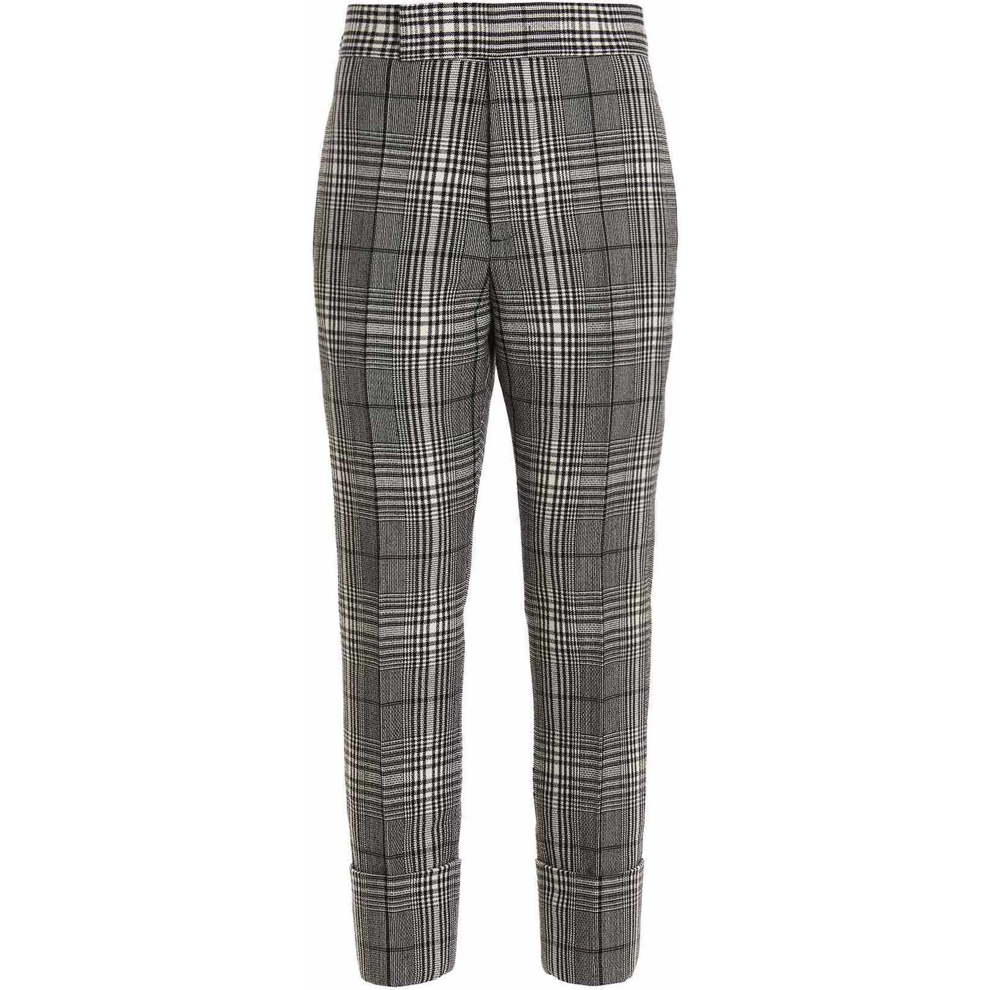 Bicolor Wool Dress Pants