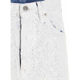 White Cotton Mini Skirt