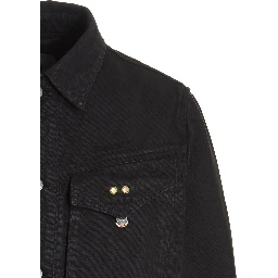 Gray Cotton Denim Jacket