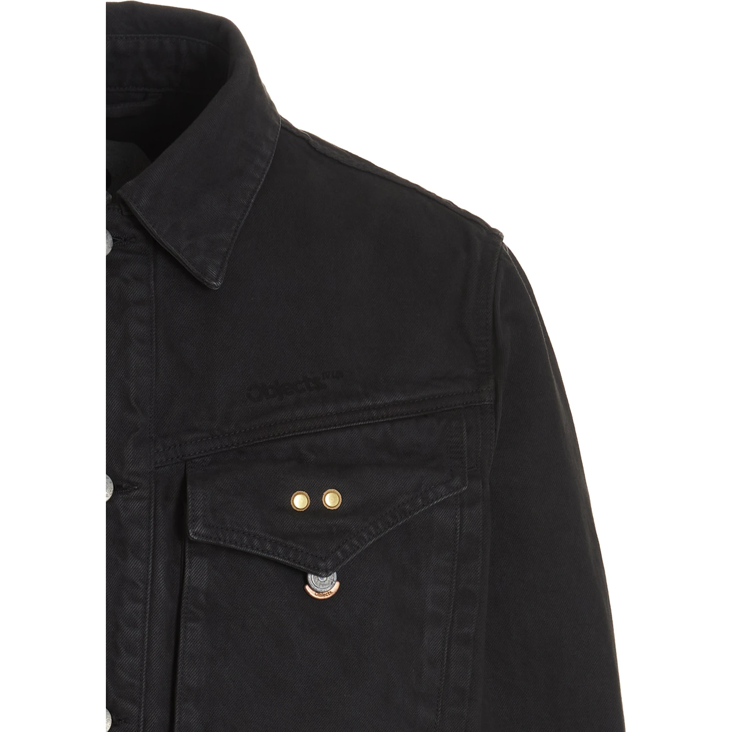 Gray Cotton Denim Jacket