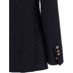 Blue Polyester Blazer