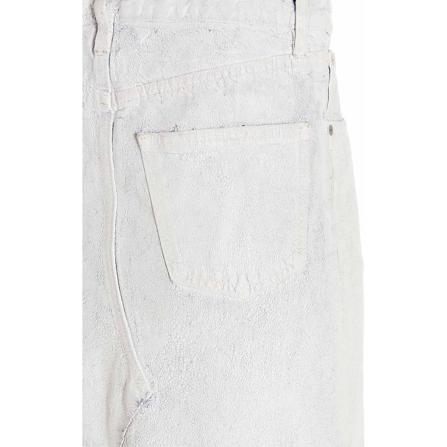 White Cotton Mini Skirt
