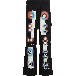 Black Cotton Casual Pants