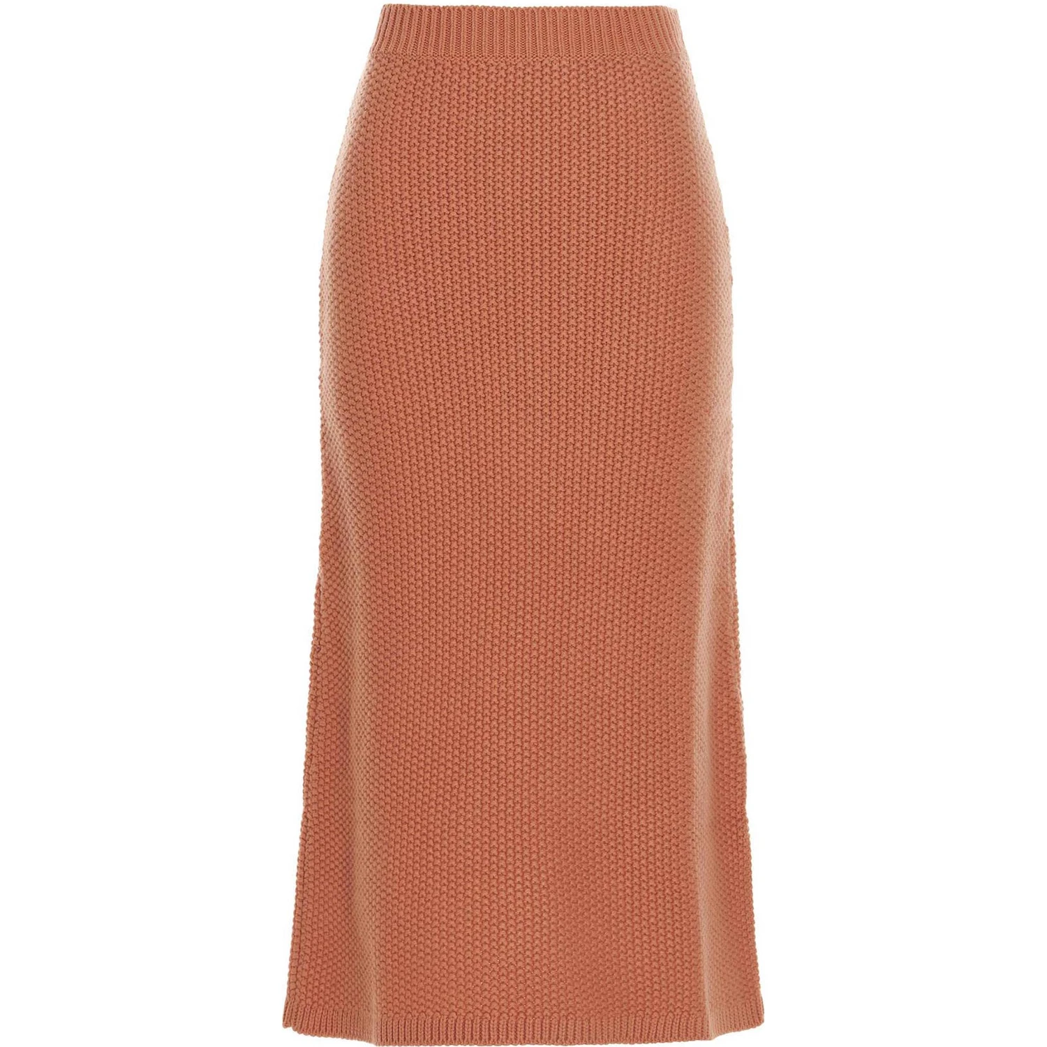 Orange Cashmere Mini Skirt