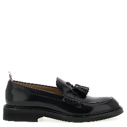 Black Calfskin Slip-On Loafers