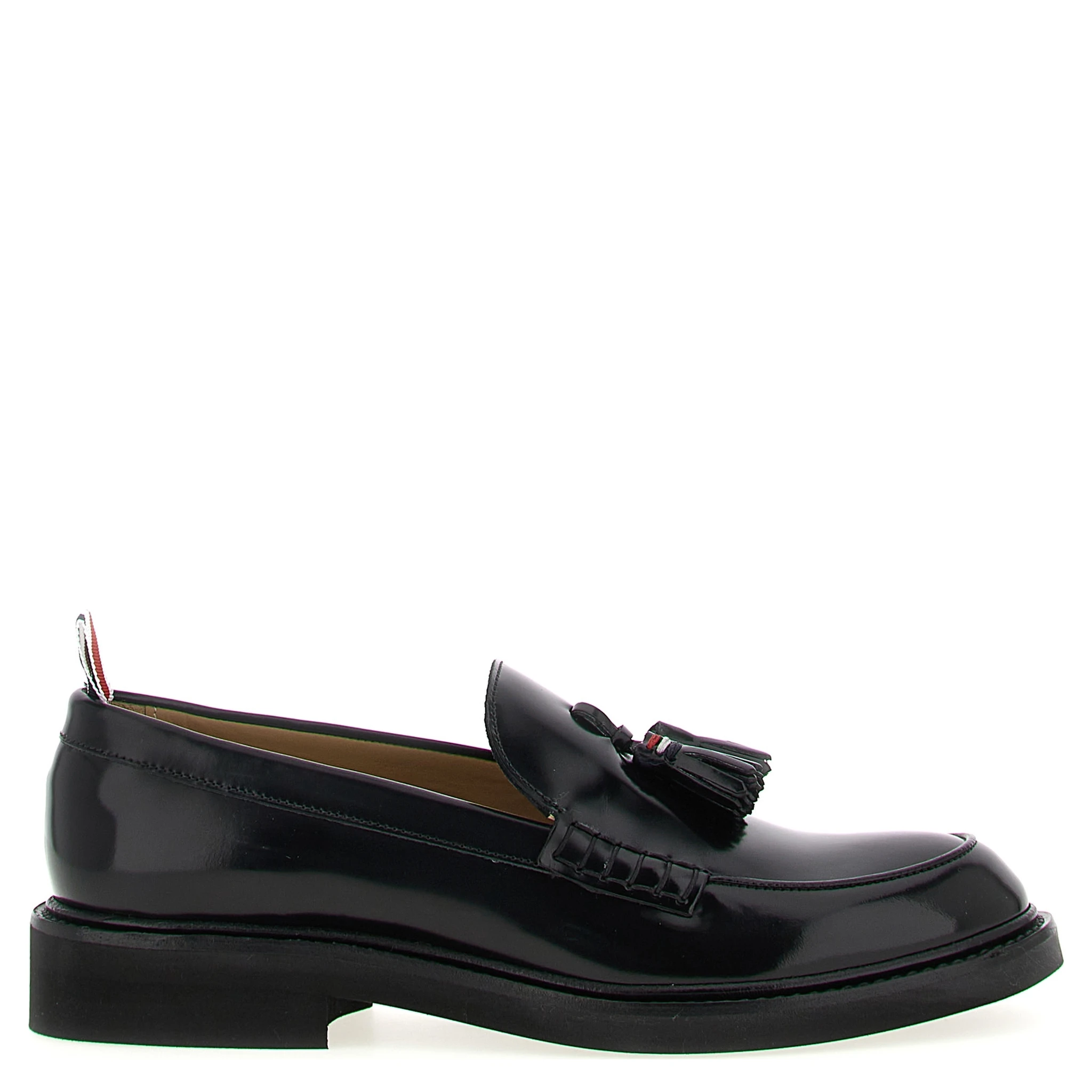Black Calfskin Slip-On Loafers