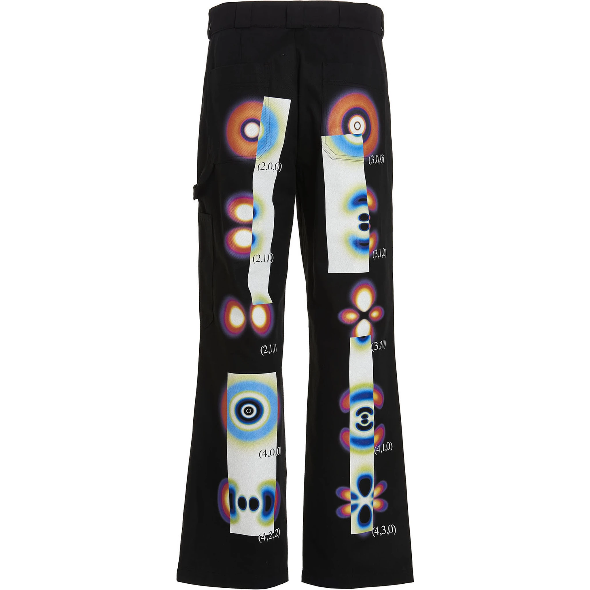 Black Cotton Casual Pants
