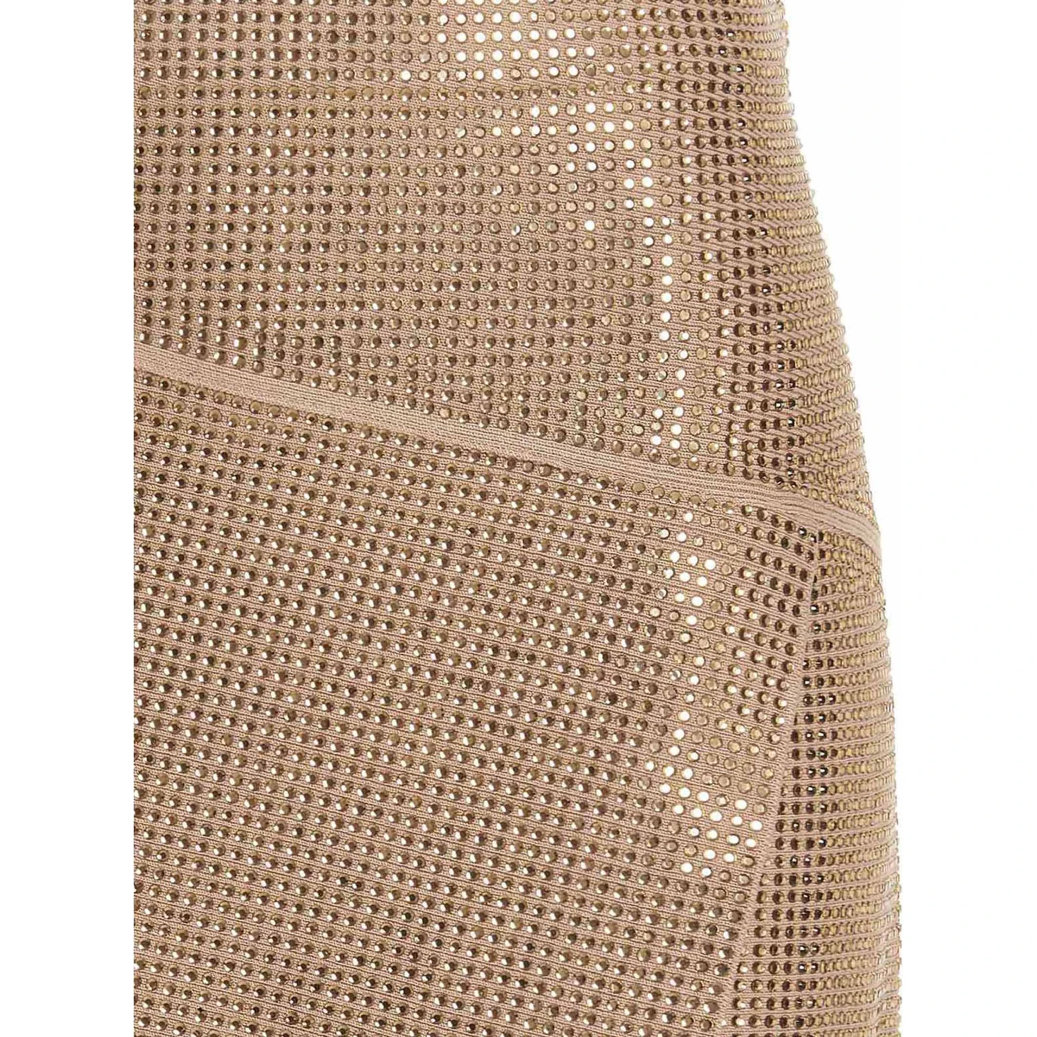 Beige Viscose Long Skirt