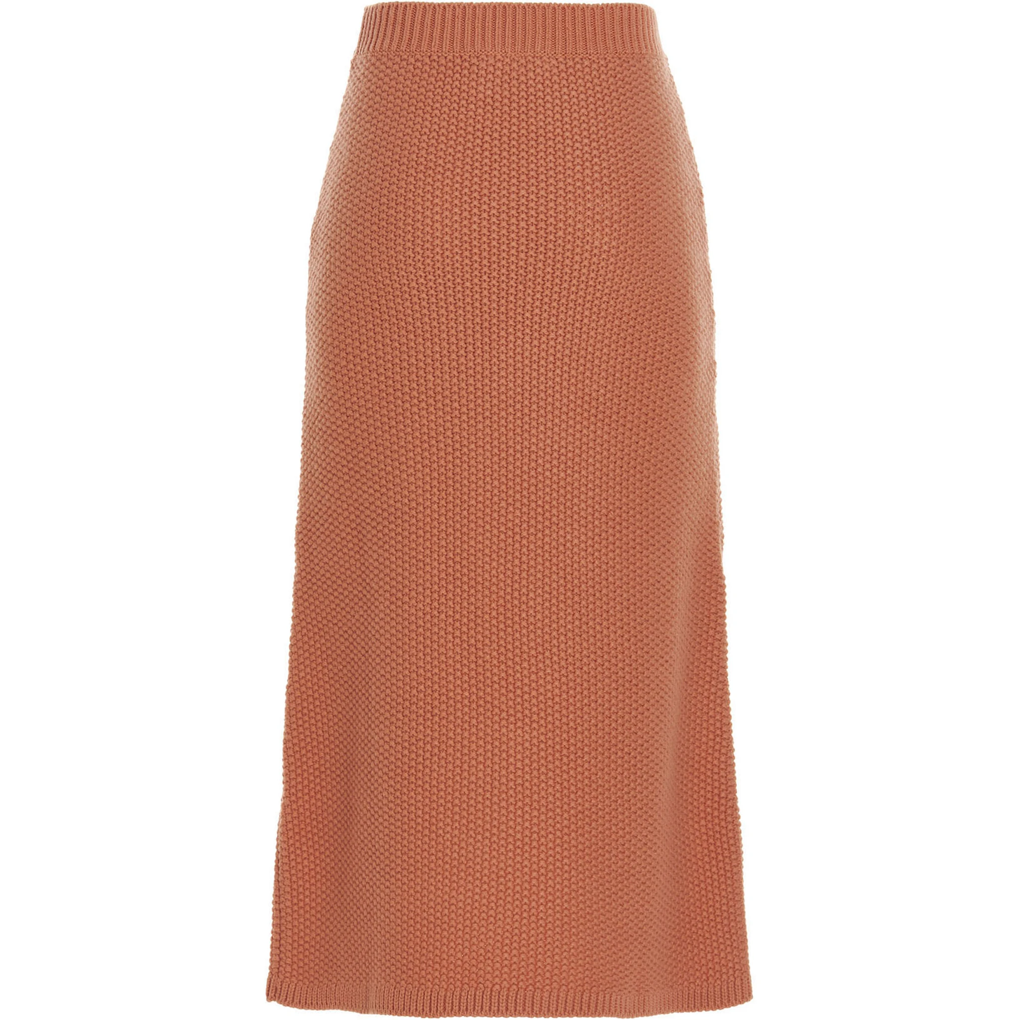 Orange Cashmere Mini Skirt