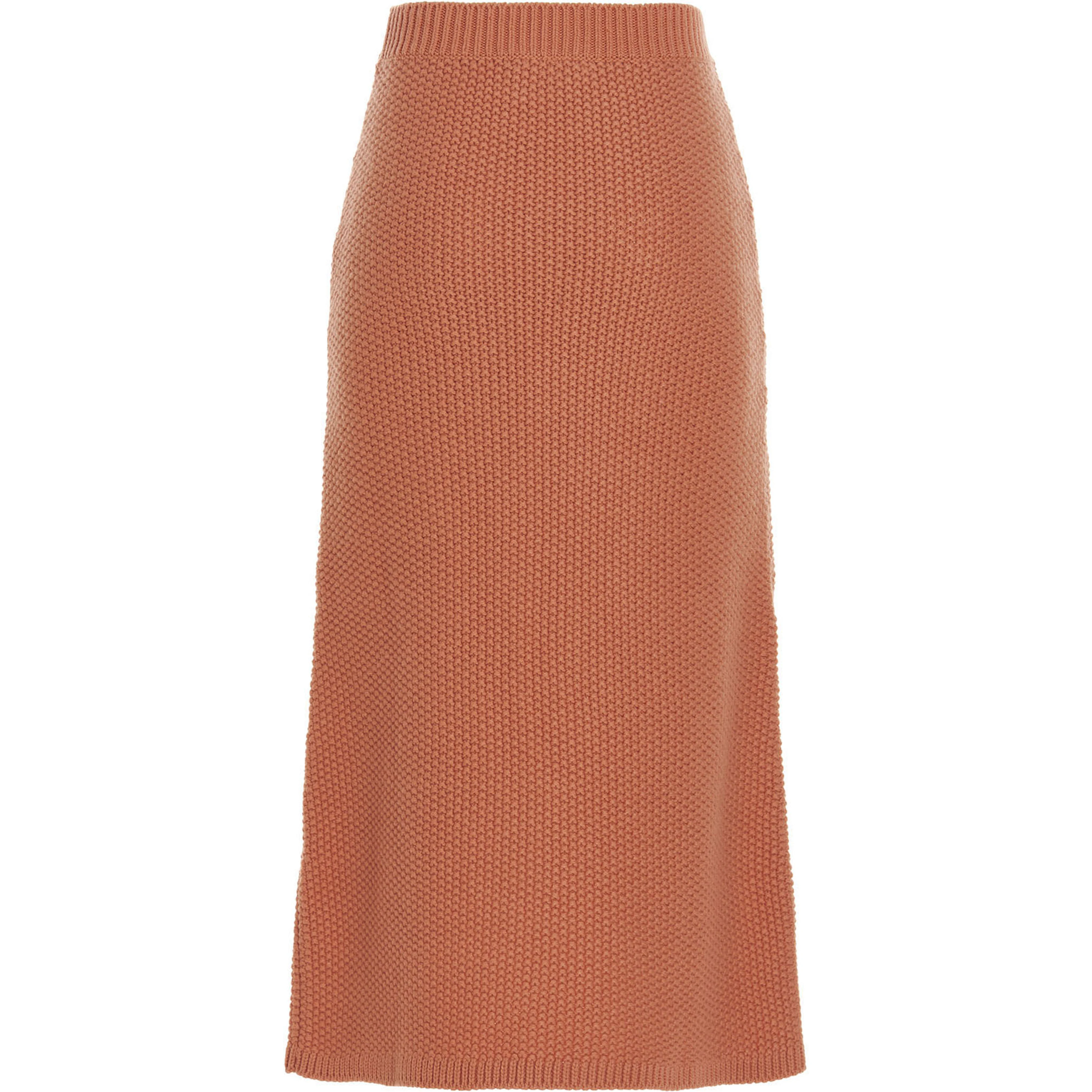 Orange Cashmere Mini Skirt