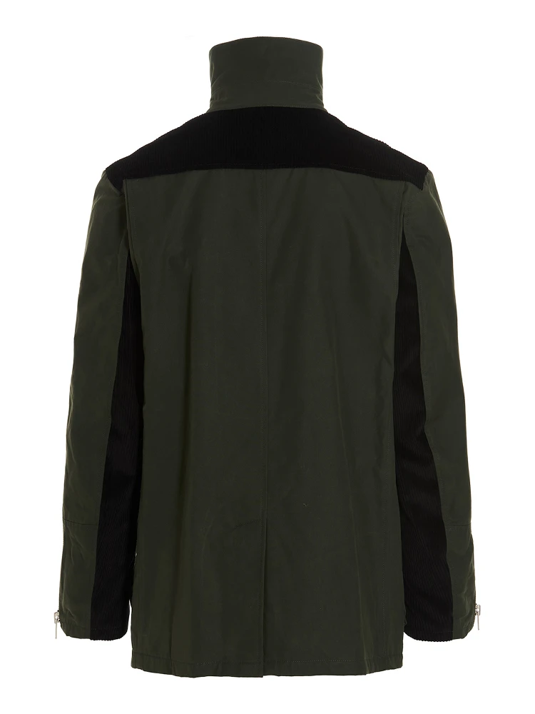 Bicolor Cotton Full-Length Jacket alternative