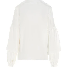 White Silk Blouse