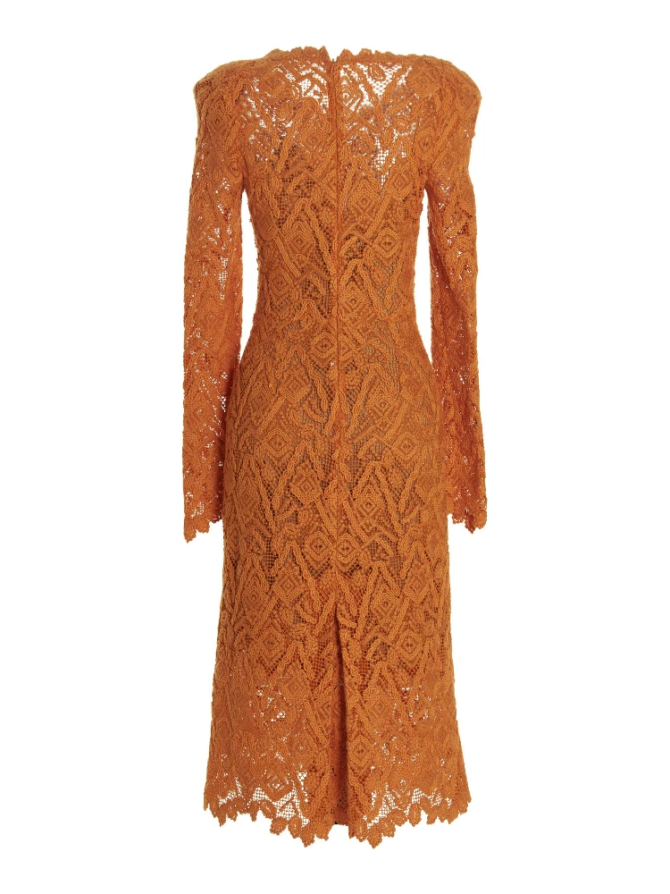Orange Wool Midi Dress alternative