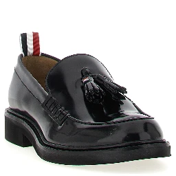 Black Calfskin Slip-On Loafers