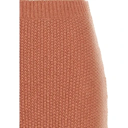 Orange Cashmere Mini Skirt