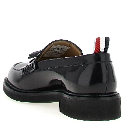 Black Calfskin Slip-On Loafers
