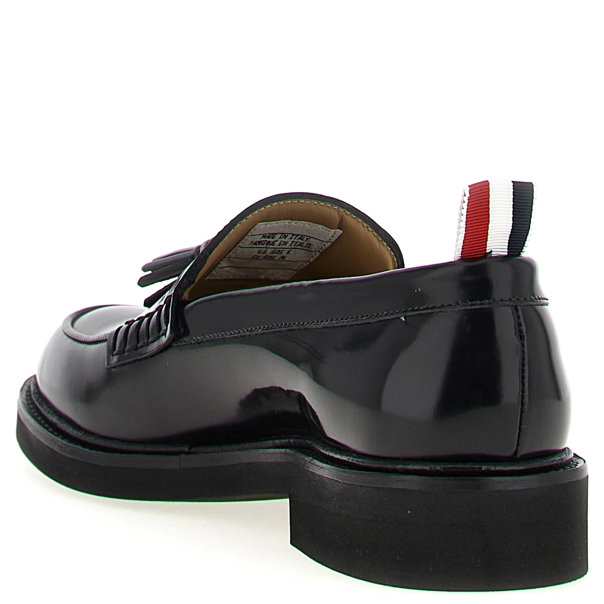 Black Calfskin Slip-On Loafers