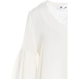 White Silk Blouse