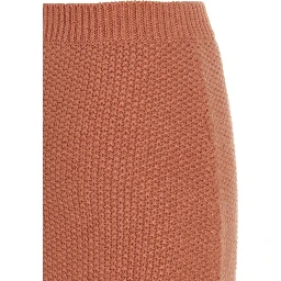 Orange Cashmere Mini Skirt