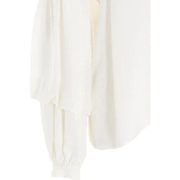 White Silk Blouse