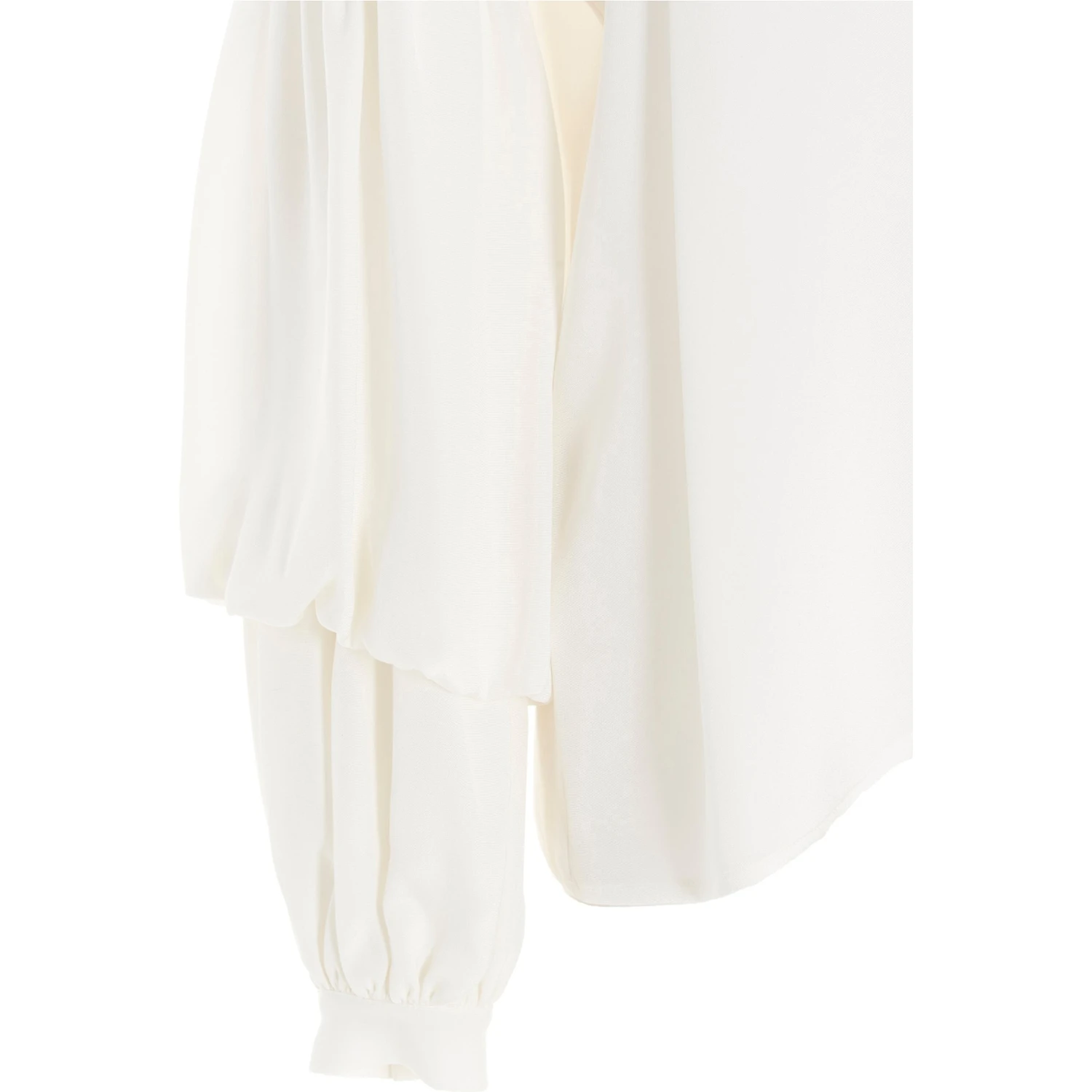 White Silk Blouse