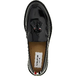 Black Calfskin Slip-On Loafers