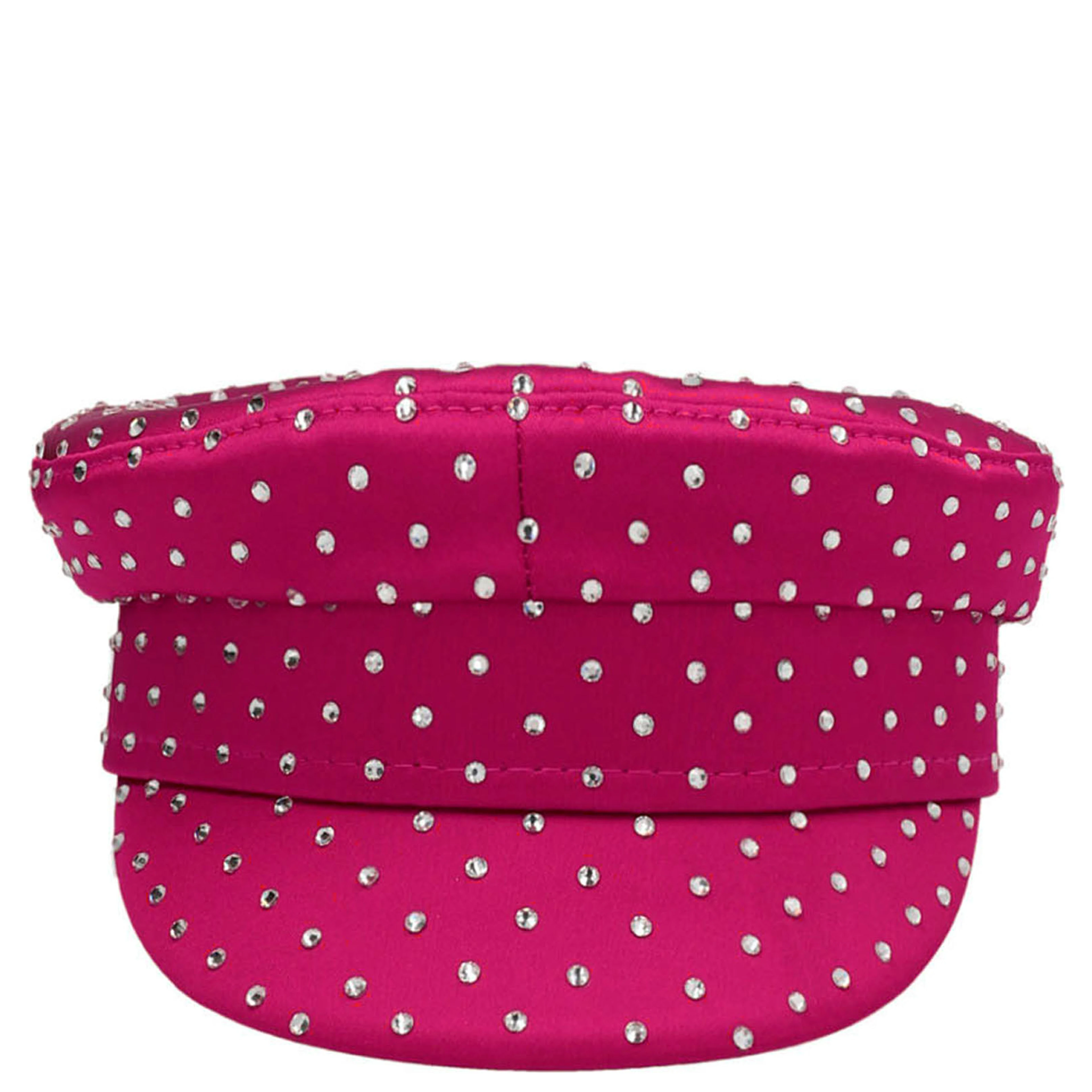 Fuchsia Satin Fatcap Hat