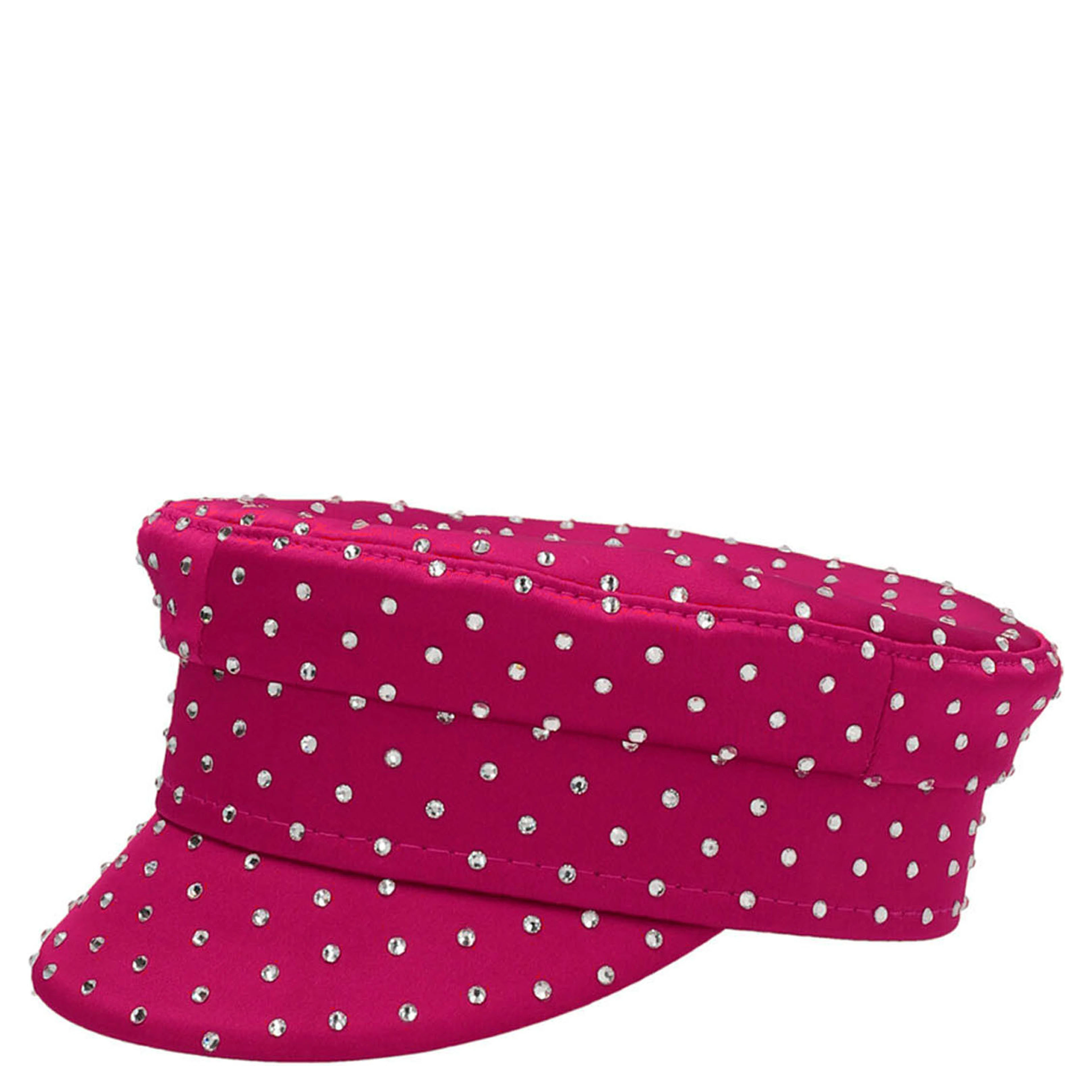 Fuchsia Satin Fatcap Hat