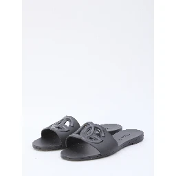Rubber beachwear slides