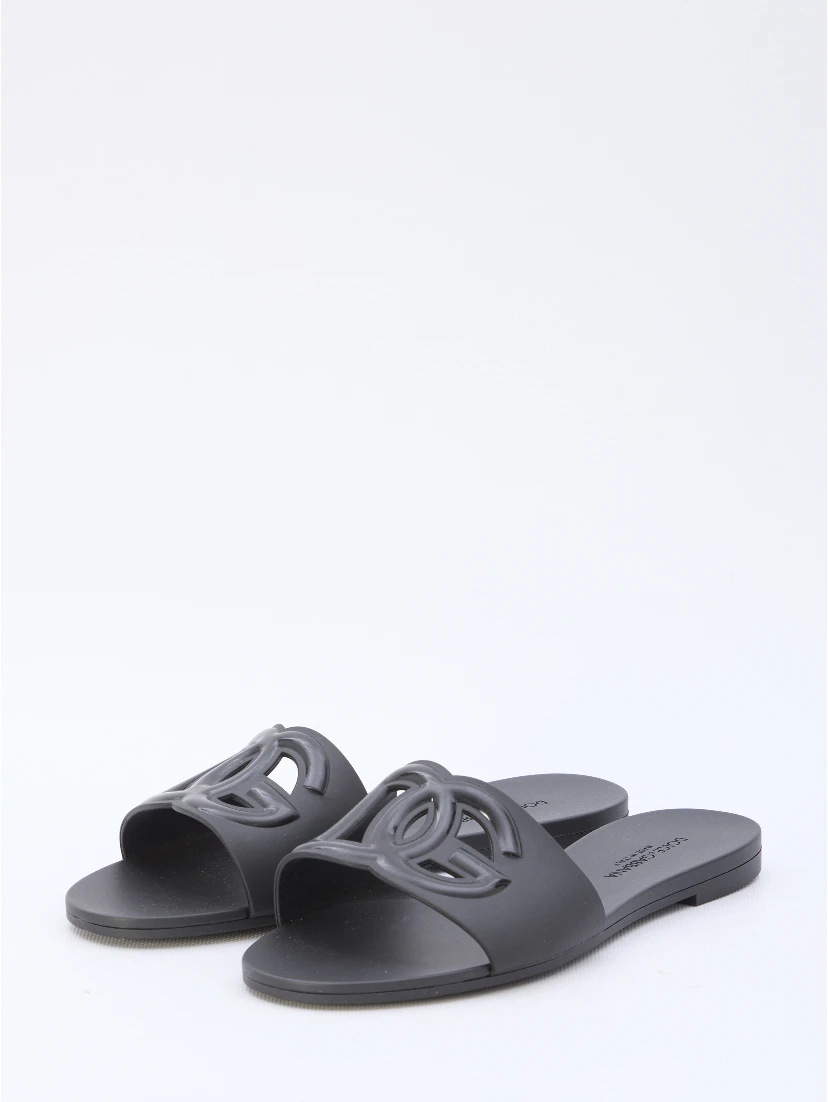 Rubber beachwear slides