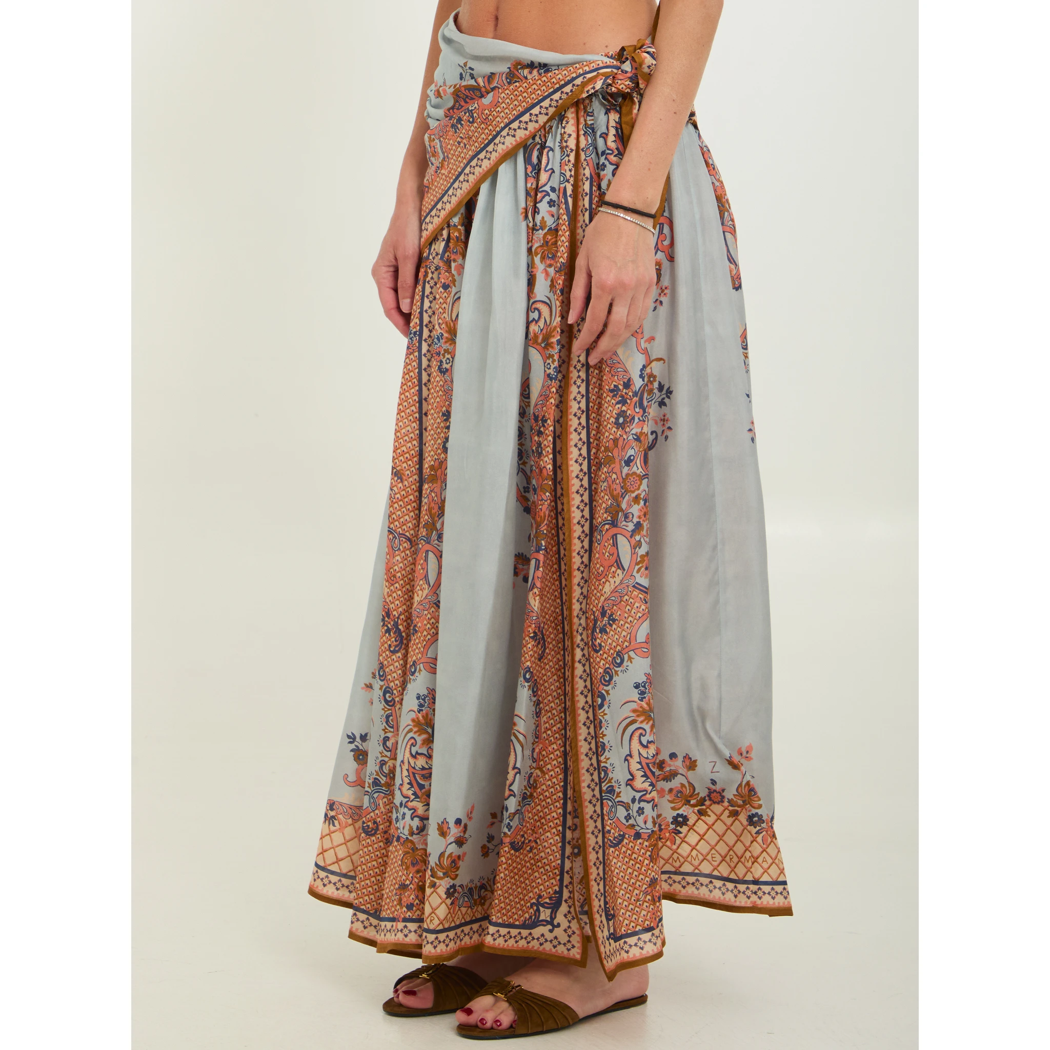 Aster scarf midi skirt
