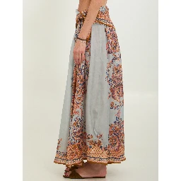 Aster scarf midi skirt
