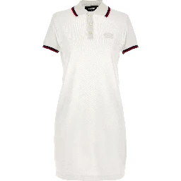 White Cotton Short Dress