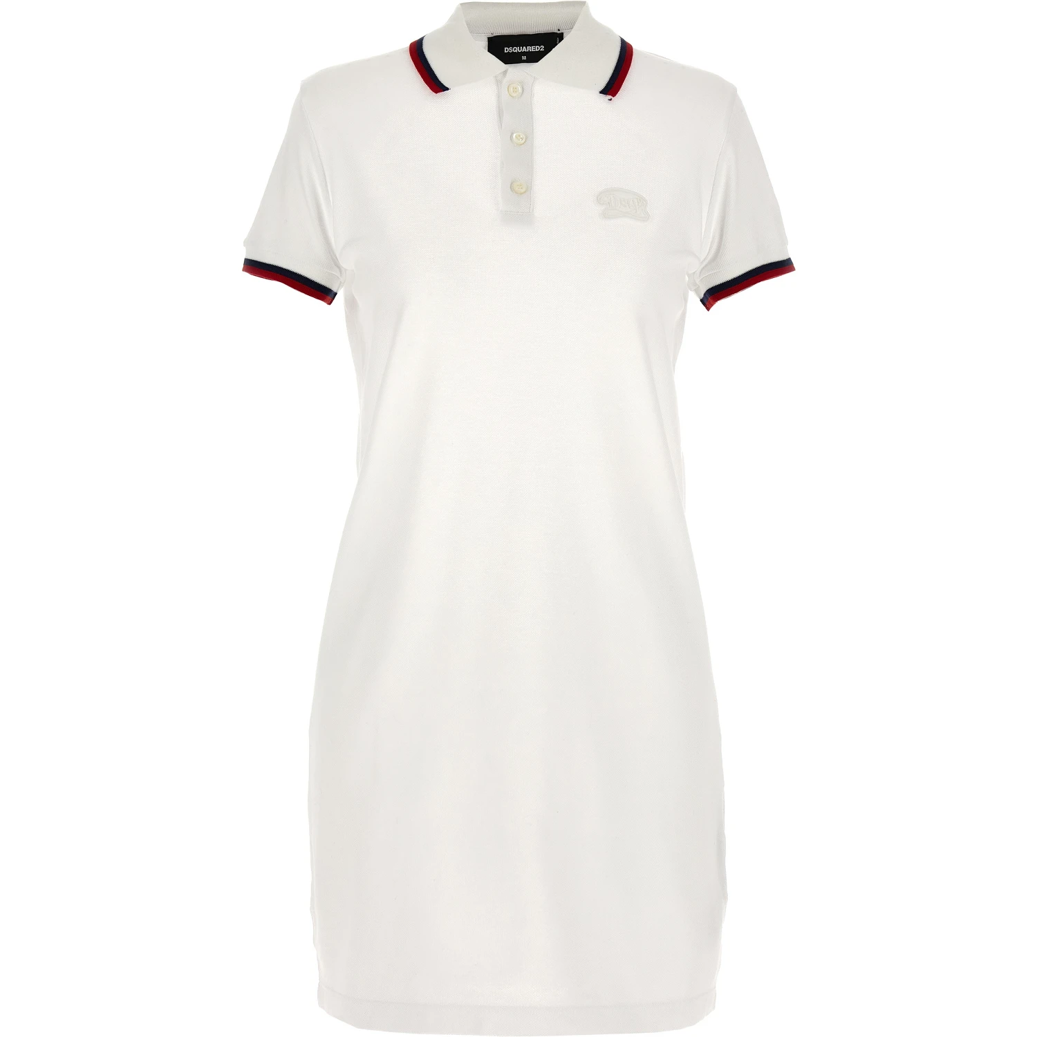 White Cotton Short Dress