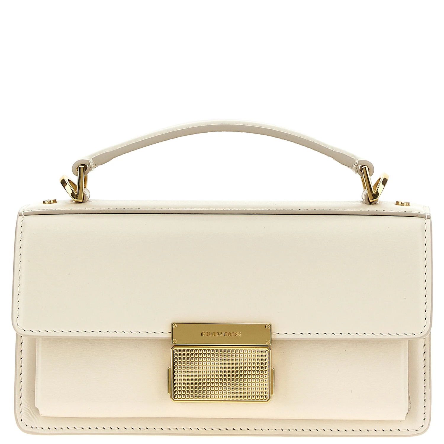 White Cowhide Handbag
