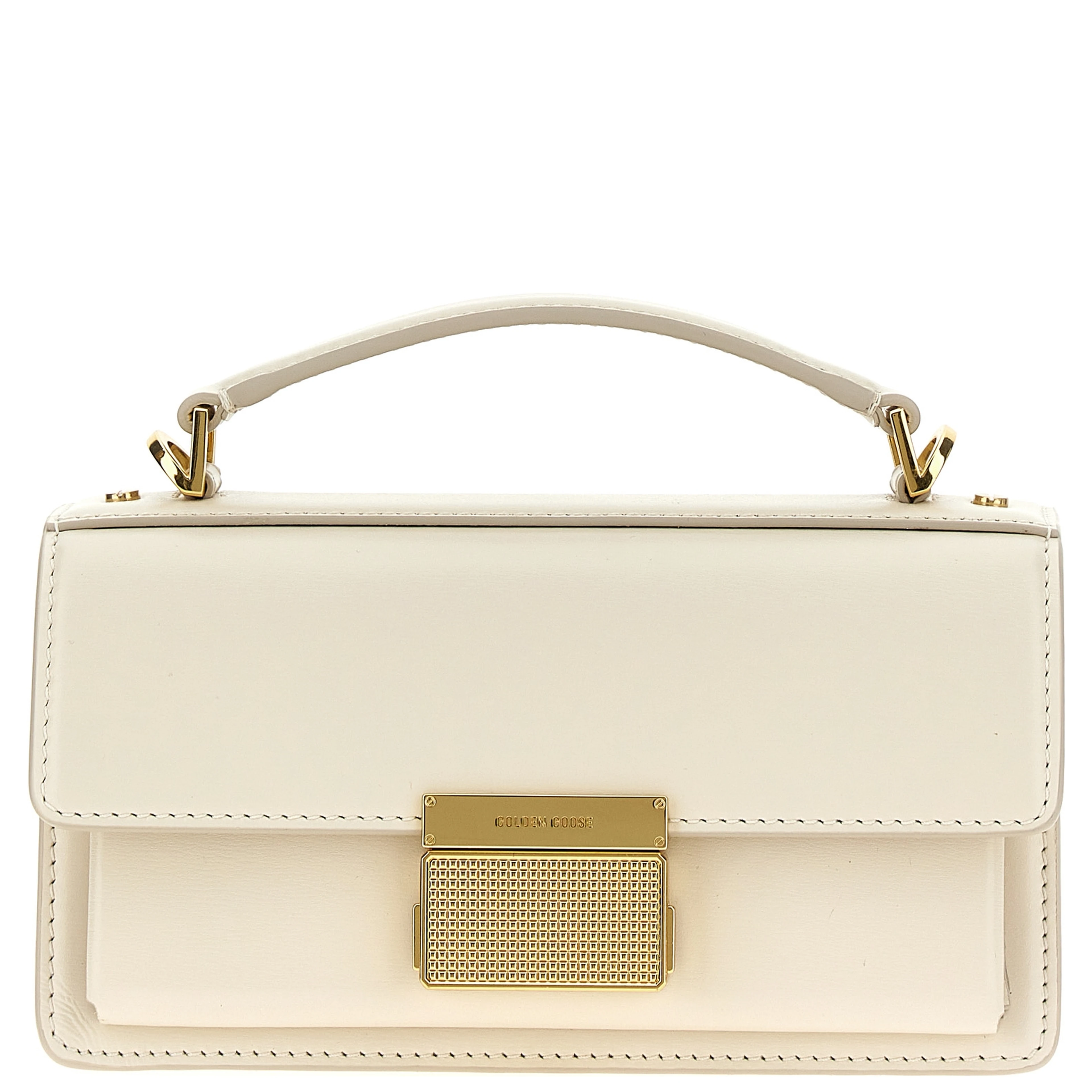 White Cowhide Handbag